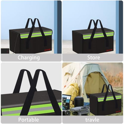 Lipo Battery Safe Bag Large Capatity Fireproof Bag for Ebike Lipo Battery Other Batteries Storage Charging Transport Home Office Travel Safe Storage Pouch - size: 300*200*200mm