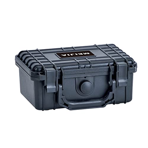 MEIJIA Portable All Weather IP67 Waterproof Protective Case, Hard Case,Camera Case With Customizable Foam,Fit Use of Drones, Cameras,Equipments (Black, 8.12x6.56x3.56inches) - color: Black, size: 8.12 x 6.56 x 3.56 inches