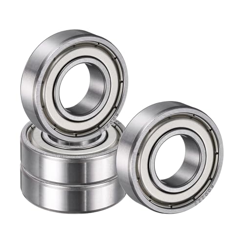 uxcell 4 Pack 6002 ZZ Deep Groove Ball Bearings, 15x32x9mm Chrome Steel Double Shield Bearing for Electric Motor, Home Appliances, Garden Machinery, (ABEC5) - size: 6002 ZZ