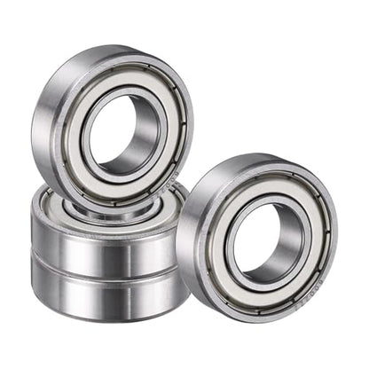 uxcell 4 Pack 6002 ZZ Deep Groove Ball Bearings, 15x32x9mm Chrome Steel Double Shield Bearing for Electric Motor, Home Appliances, Garden Machinery, (ABEC5) - size: 6002 ZZ