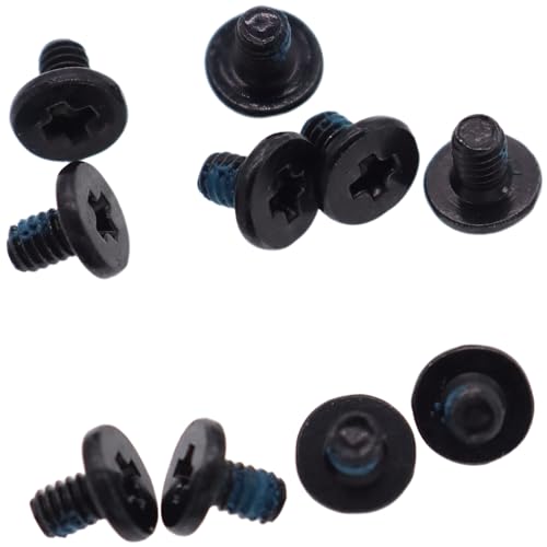Deal4GO M2x3mm M.2 SSD Flat Head Phillips Screw Replacement for Dell HP ASUS Acer Lenovo Laptop Desktop Cooling Fan Heatsink Hinge - Black - size: M2x3.0mm