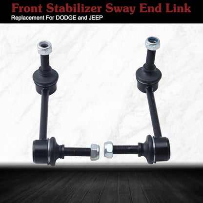 2* K750578 K750579 Front Sway Bar Link - Reduce SUV Body Roll | Compatible with 2011-2018 Dodge Durango 2011-2015 Jeep Grand Cherokee - color: 1*K750578 1*K750579, size: Sway Bar Link