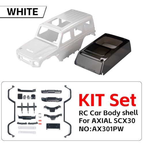 1/30 RC Body Shell for Axial SCX30 Crawler Upgrade Parts (Pearl White) - color: Pearl White