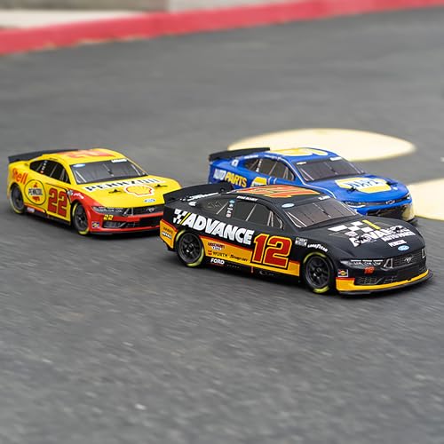 Losi 1/12 NASCAR RC Race Car Ryan Blaney No. 12 2025 Advance Auto Ford Mustang 2S AWD RTR Brushed On-Road Battery & Charger Included Black LOS1122512