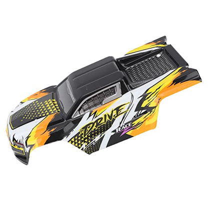 1/16 RC Car Body Shell for SCY PVC Orange Car Spare Parts, Assembly Accessory, Replacement Cover for Off Road RC Truck