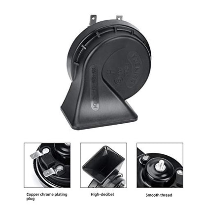 SEINECA Car Horn Loud Waterproof High-Tone 520HZ Universal for Motorcycle Any 12V Vehicle.