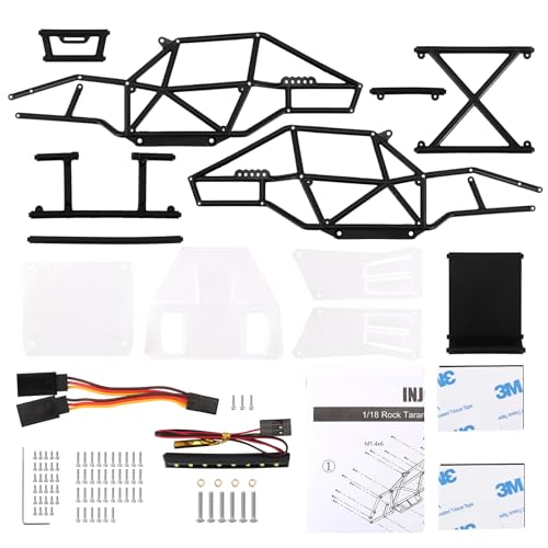 INJORA Rock Tarantula Nylon Buggy Body Shell for 1/18 TRX4M Upgrade（Clear） - color: Clear