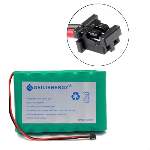 6PH-H-4/3A3600-S-D22 7.2v 3600mAh Ni-MH Battery Compatible with DSC IMPASSA 9057 Battery Wireless Security System