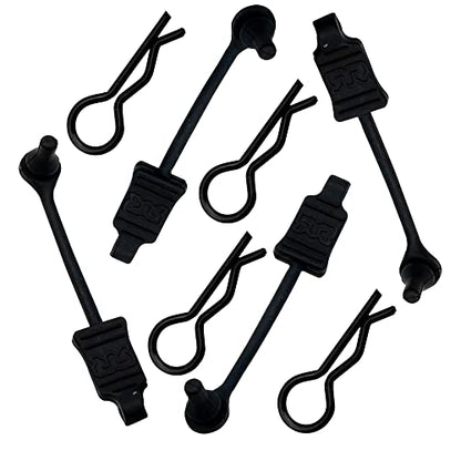 4Pack Vgoohobby Rubber Body Clip Retainer Body Shell Fixed Buckle #AR390178 Compatible with Arrma 1/7 1/8 Mojave Limitless Typhon Kraton RC Car
