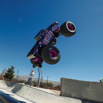 ARRMA RC Truck 1/10 Quake 223S 2WD RTR (Battery and Charger Not Included) Brushless Monster Truck, Purple, ARA3537T3 - color: Purple