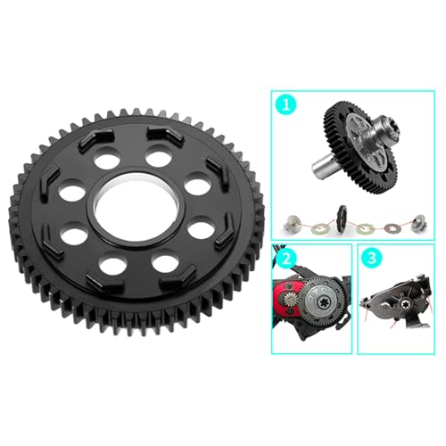 Steel 57T Spur Gear 32P Gears for Arrma Granite Senton 3s Vorteks | 1/8 Typhon 3s Big Rock 3s 1/10 RC Car Upgrade