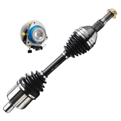 Detroit Axle - Front Left CV Axle Wheel Bearing Hub for Chevrolet Impala | Monte Carlo LaCrosse Regal Lucerne Pontiac Grand Prix Bonneville, CV Axle Assembly Wheel Bearing and Hub Replacement - size: 2WX34481/Pair