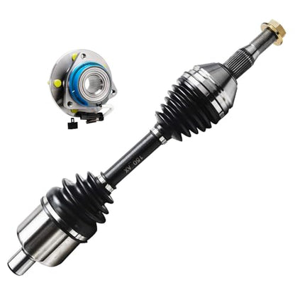 Detroit Axle - Front Left CV Axle Wheel Bearing Hub for Chevrolet Impala | Monte Carlo LaCrosse Regal Lucerne Pontiac Grand Prix Bonneville, CV Axle Assembly Wheel Bearing and Hub Replacement - size: 2WX34481/Pair