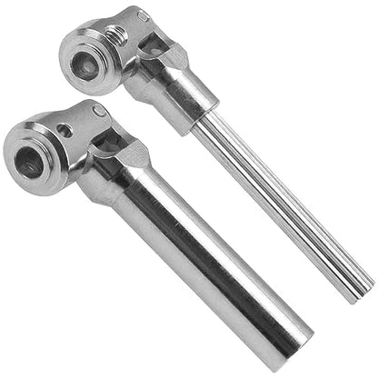 2Pcs Vgoohobby Universal Drive Shaft RC Crawler Driveshaft Compatible with Traxxas TRX4 Axial SCX10 AXI03007 Redcat Gen7 RC4WD D90 TF2 1/10 RC Crawler Car (Silver,94-119mm) - color: Silver, size: 94-119mm
