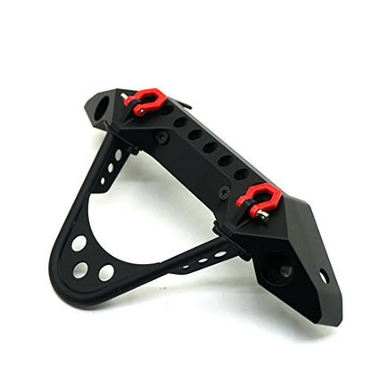 1Pcs Metal Front Bumpers with LED Light for 1/10 Axial SCX10 90047 RC Crawler Car