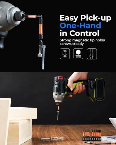 toolant Impact Hex Bit Set, Metric & SAE, 20-Piece | Metric and SAE sizes, 20-piece hex bit set, S2 steel construction, impact-driver use, storage case - size: 20pcs Hex Bits for Gifts