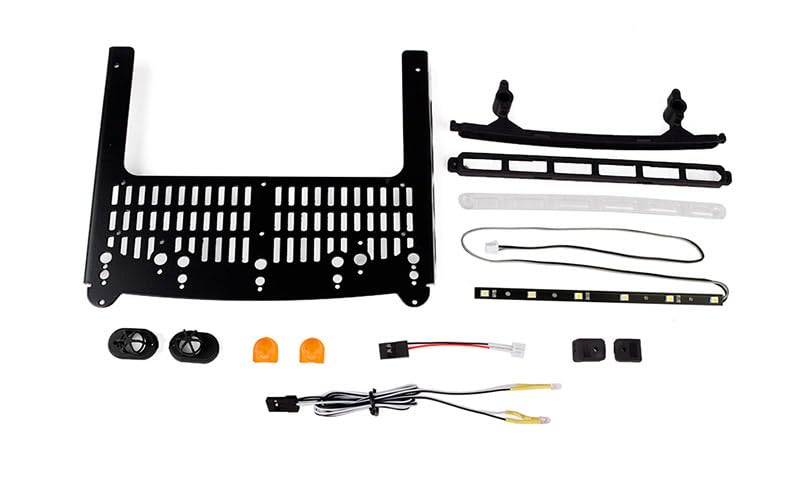 Roof Rack W/Light Bar and Warning Light for Traxxas TRX-6 Ultimate RC Hauler