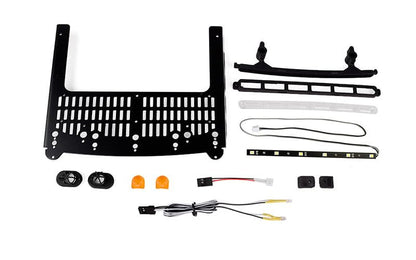 Roof Rack W/Light Bar and Warning Light for Traxxas TRX-6 Ultimate RC Hauler