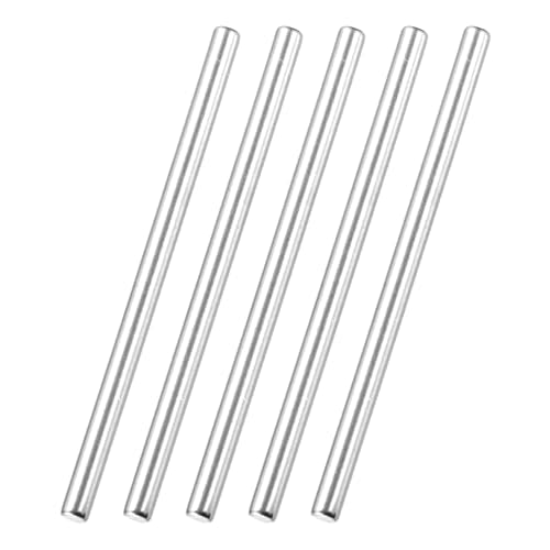 MECCANIXITY 60 Pack Dowel Pin Wheel, 2x20mm Steel Hex Wheel Hub Nut Pin Replacement for DIY RC Car Truck Boat Helicopter Model Part, Silver - size: 2x20mm