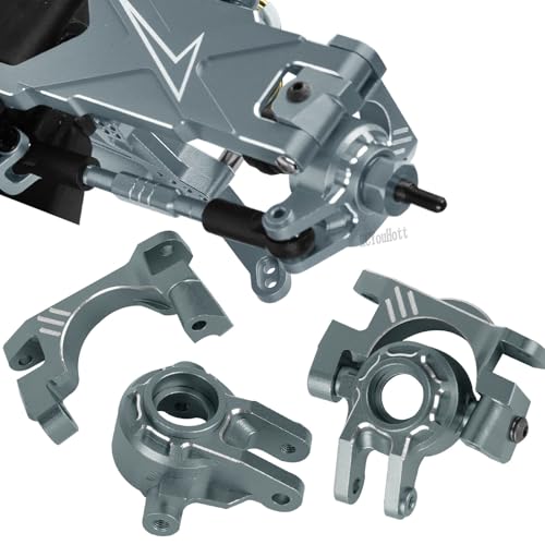 RC Aluminium Upgrades Part Caster Block,Steering Blocks,Stub Axle Carriers,Drive Shaft for 1/10 Slash/Rustler/Stampede/Jat0 4x4 4WD VXL,CVD/Axles/DriveShaft Hops Up,Titanium - color: Titanium-(for 1/10）