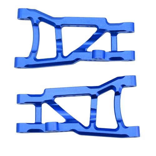 Aluminum Rear Suspension A-Arms Set Upgrade Parts for Traxxas 1/10 Slash 2WD RC Car (Blue) - color: Blue