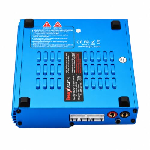 SKYRC iMAX B6AC V2 AC/DC Dual Power Professional LiPo Battery Balance Charger/Discharger | Lipo Battery Charger for 1-6S LiPo/Li-ion/LiHV/LiFe, 1-15S NiMH/NiCd, 2-20V Pb Battery