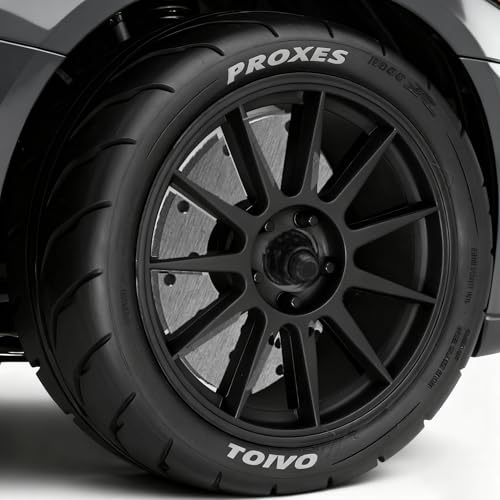 4PCS 1/10 RC Drift Racing Tires and Wheels 12mm Hex OD 2.56'' for 1:10 Scale Touring Street On Road Car Tamiya TT01 TT02 XV01 TA06 A959 PTG2 HPI KYOSHO HSP PTG2 Traxxa (Black) - color: Black