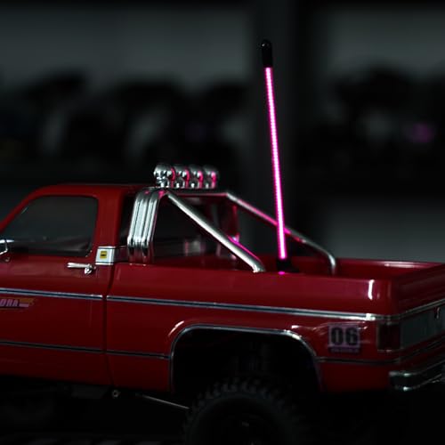 INJORA LED Whip Light Bottom Fixed for 1/18 1/24 RC (Pinkish Purple) - color: Pinkish Purple