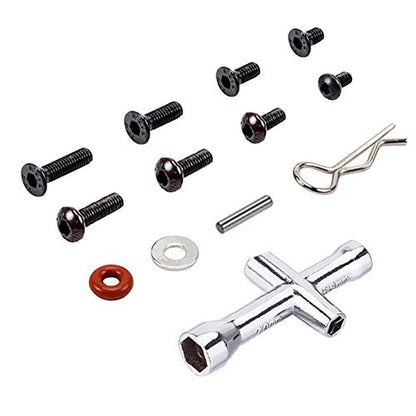 Vgoohobby Special Repair Tools Kit Screws Box Set M3 Flat Washer Body Clips Pins Compatible with Traxxas HSP HPI Redcat Axial 1/8 1/10 RC Car Truck (240/lot)