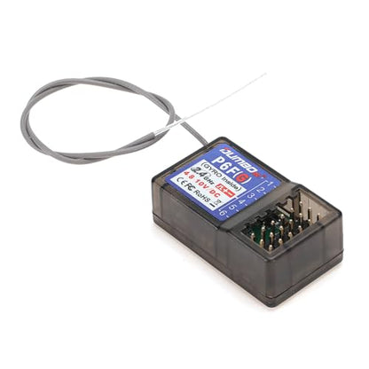 DUMBORC P6FG 2.4G 6 Channel Receiver Built-in Gyro for RC Car Boat Used for DUMBORC X4 X6 Transmitter