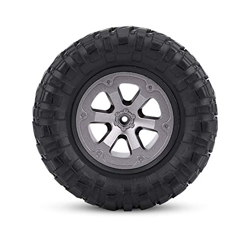4 Pcs/Set 1:16 RC Crawler Tires, Rubber Plastic 1/16 RC Car Crawler Tires, Remote Control Car Wheels Accessory for 1.0 C24 Upgrades