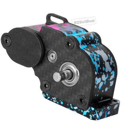 LCG Center Gearbox Transmission Box Upgrades Part for SCX10 SCX10 II 90046 90047 1/10 RC Crawler Car,Aluminum Middle Transmimssion Gearbox,Colorful - color: Colorful(1pc)