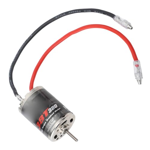 380 Brushed Motor 38 Turn High Torque Power Low Friction Electric 380 Motor Stainless Steel Construction for Traxxas 1/16 Model RC Cars