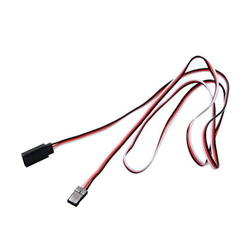 1M Servo Extension Cable 3 Pin Male to Female Lead Wire for RC Airplane (10Pcs) - color: 10pcs, size: 1M
