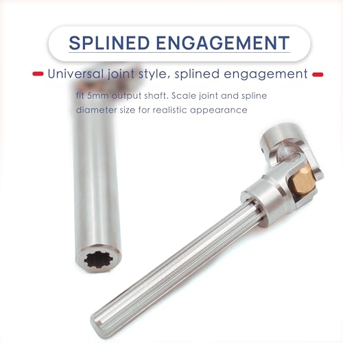Steel Heavy-Duty Drive Shaft for 1/10 RC Car Crawler(95mm-130mm) | Stainless Steel Driveshaft for Axial SCX10 90046 AXI03007 TRX4 Redcat Gen8,Smooth Rotation - size: 95-130MM