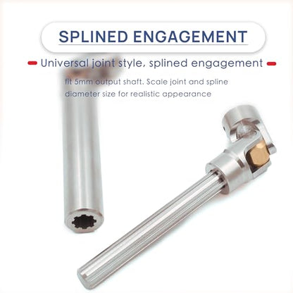 Steel Heavy-Duty Drive Shaft for 1/10 RC Car Crawler(95mm-130mm) | Stainless Steel Driveshaft for Axial SCX10 90046 AXI03007 TRX4 Redcat Gen8,Smooth Rotation - size: 95-130MM