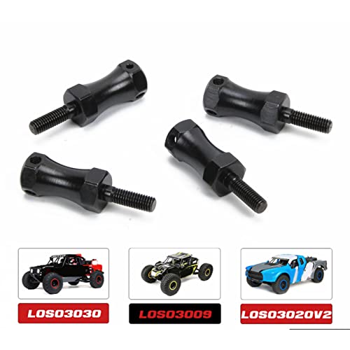 Wheel Extension Hex Drive Hub Adapter, Widen 20mm Steel Enhance Performance RC Extended Wheel Hex Coupler Black 42mm Length 12mm Hex Diameter for 1/10 RC Cars