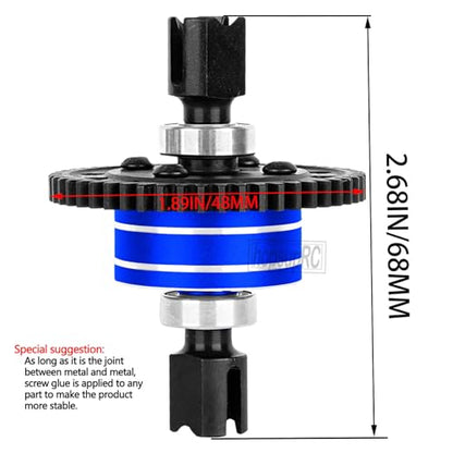 46T Upgrades Part Differential Slipper for 1/8 Outcast/Kraton/Notorious 6s BLX,1/7 Mojave/Felony 6s BLX,#45 Steel Spur Gear Slipper Clutch Diff Gear Hops Up.Navy Blue - color: Navy Blue(46t)