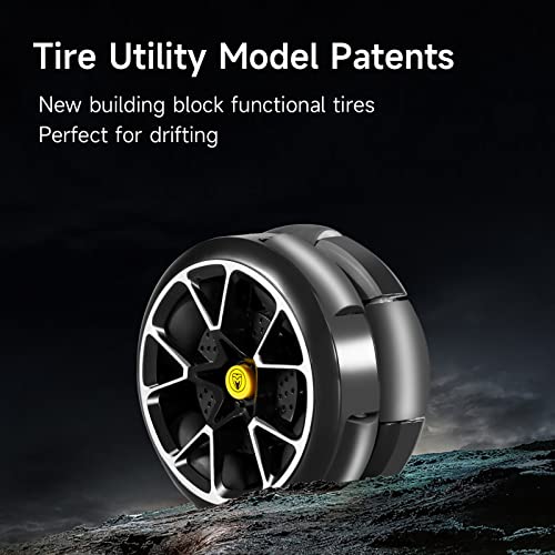 OWNONE 1 Super Car Building Kits - with Easy Drifting Wheels, Remote Control Function, Electric Gull-Wing Doors - Collectible 1:10 Scale Model Technique Car Building Blocks Set for Adults (2277 PCS)