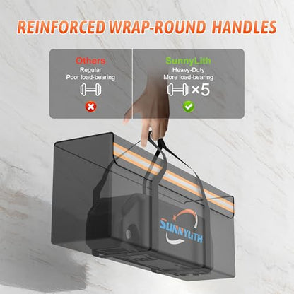 2-Pack Fireproof Ebike Battery Bag,Explosion Proof LiPo Charging & Storage Bag with Reflective Strip, Waterproof Battery Safe Case for Electric Bike/Scooter/Valuables, 19.29x4.33x7.09 - size: 19.3×4.3×7.1 in(2Pcs)