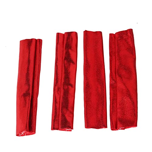 Universal Rc Car Spring Covers Red Abs Material Sturdy Protection Set of 4 for Rc Buggy Truck Easy to Assemble