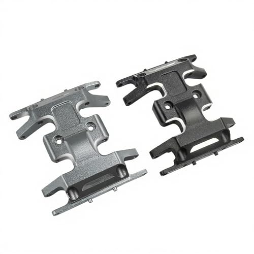 Aluminum Alloy Skid Plate, Compatible with Axial SCX24 | 15g counterweight lowers center of gravity, black hard-coated finish, fits Gladiator, Bronco, C10, JLU, Deadbolt