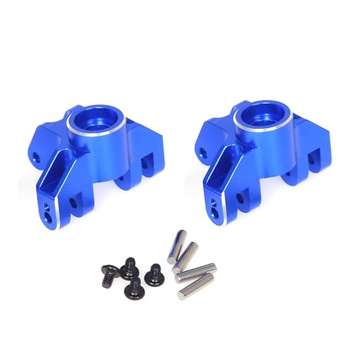 Aluminum Front Steering Cup RC Upgraded Parts for LOSI 1/18 Mini LMT 4X4 Brushed Monster Truck RTR-LOS01026 RC Car, Blue - color: Blue Front Steering Cup