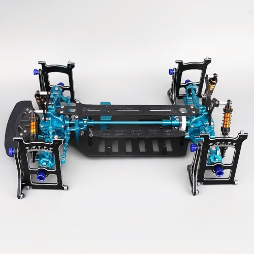 Multi-Functional 1/10 RC On Road Cars Alignment Tool - Camber, Toe, Slip Angle Gauge, 1/10 RC Suspension Tuning Setup Gauge, Aluminum Ultimate Suspension & Steering Adjustment Tool
