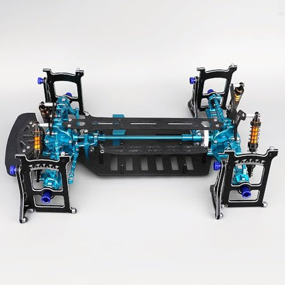 Multi-Functional 1/10 RC On Road Cars Alignment Tool - Camber, Toe, Slip Angle Gauge, 1/10 RC Suspension Tuning Setup Gauge, Aluminum Ultimate Suspension & Steering Adjustment Tool