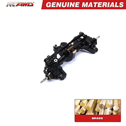 RCAWD Reinforced Screws SCX24 Front Portal Axle Full Brass for Axial 1/24 SCX24 AX24 & AX24 Upgrade Parts