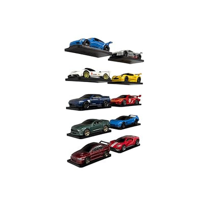 Triple Seven Wall Mount Car Display Holder - Easily Show Off Your Die-Cast Collection on Drywall - Quick and Simple Pushpin Installation - Holds & Displays Standard Cars - Pack of 10 - size: (Pack of 10) BLACK