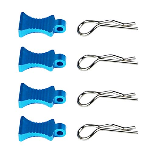 Simulation Nitrogen Bottle Decoration Part Accessory & RC Body Clips Pins with Fixing Bracket Aluminum Pull Tabs Mount