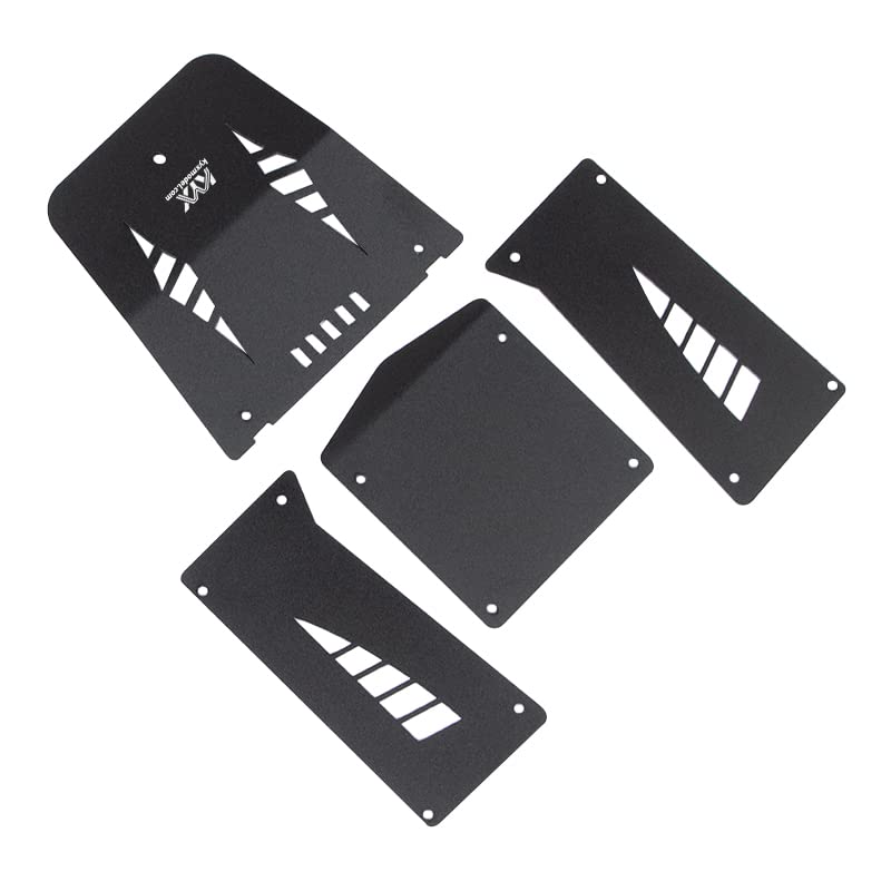 KYX Racing Aluminum Car Body Panel Kit Car Shell Guard Plate Kit Upgrades Accessories for 1/18 RC Crawler Car Axial Capra UTB18