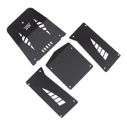 KYX Racing Aluminum Car Body Panel Kit Car Shell Guard Plate Kit Upgrades Accessories for 1/18 RC Crawler Car Axial Capra UTB18